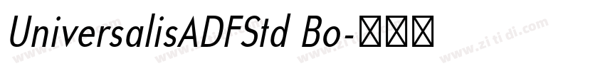 UniversalisADFStd Bo字体转换